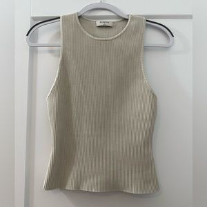 Babaton sculpt knit racer tank